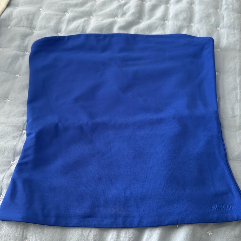 Contour tube top blue size S